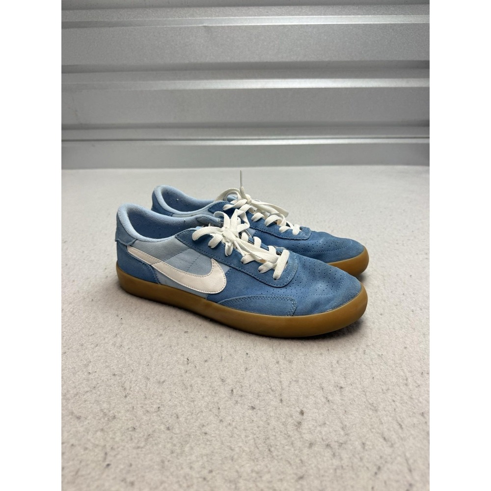 Nike SB Heritage Vulc Shoes Mens Size 10.5 Blue Suede Gum CD5010-400 Sneakers